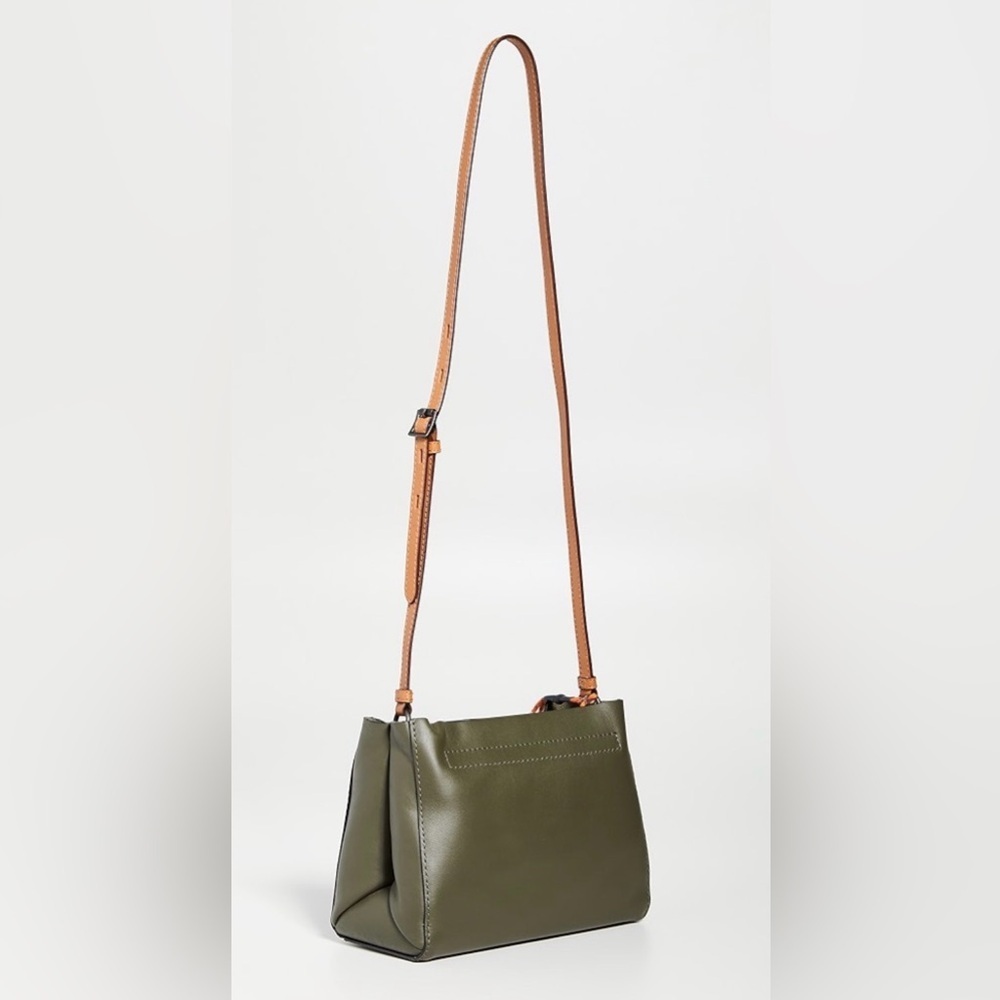 rag & bone Passenger Leather Crossbody Bag- Olive Night